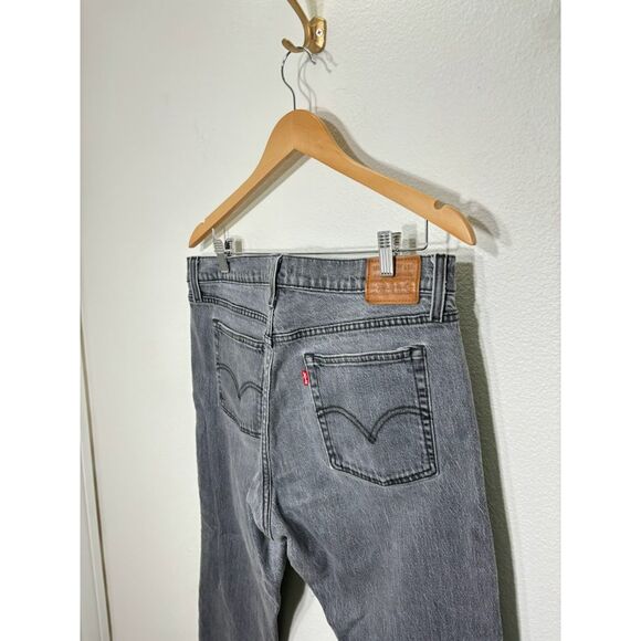 Levi's Wedgie Fit Jeans size 32 gray wash denim high rise straight leg distress - Picture 4 of 4